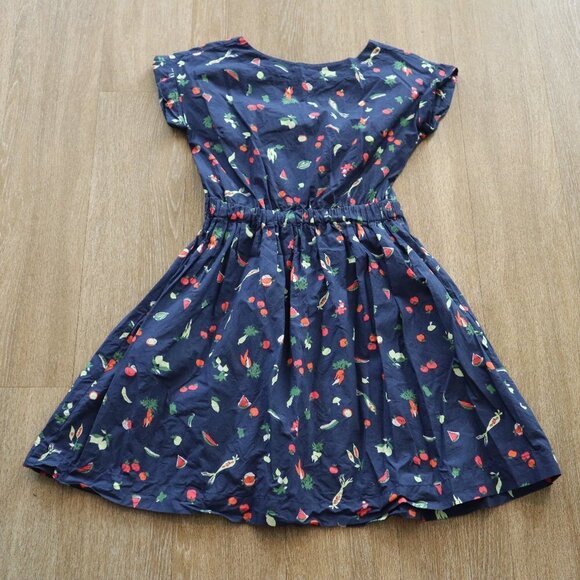 J. Crew Kids Vegetable Open Back Cotton Summer Dress. Girls size 14. EUC - Picture 2 of 3
